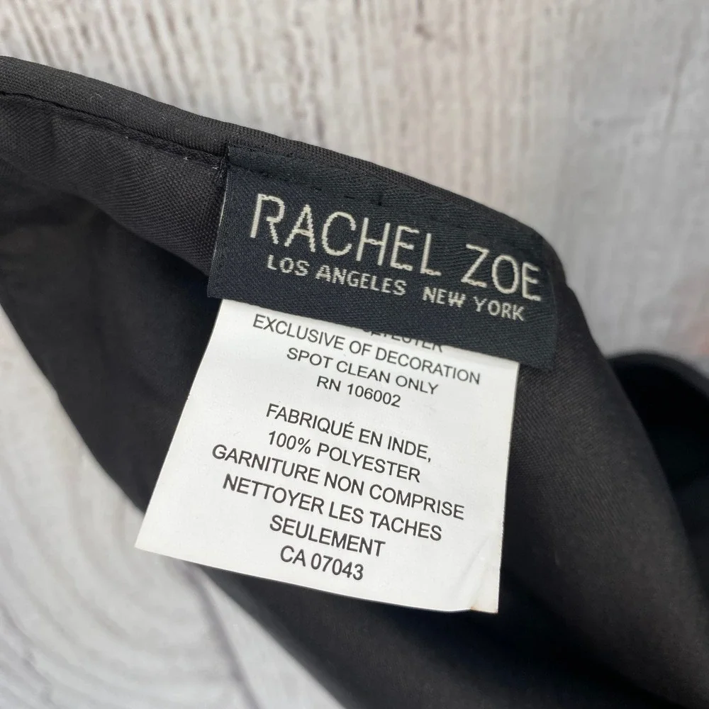 Rachel Zoe Table Runner Halloween 16x72 Gray Witches Sequins Pumpkins Bats Owl